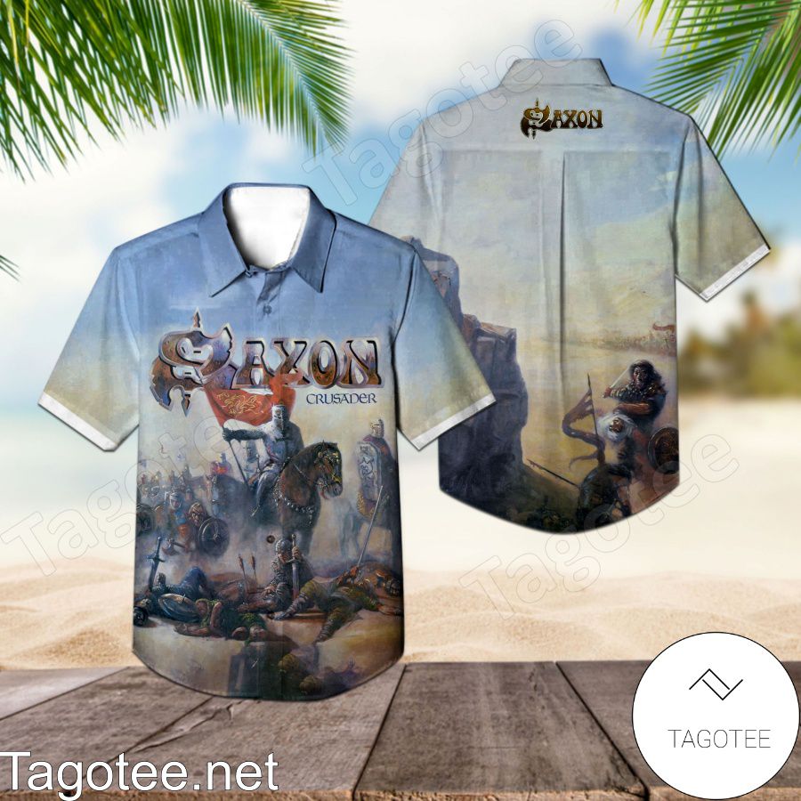 Saxon Crusader Album Cover Hawaiian Shirt