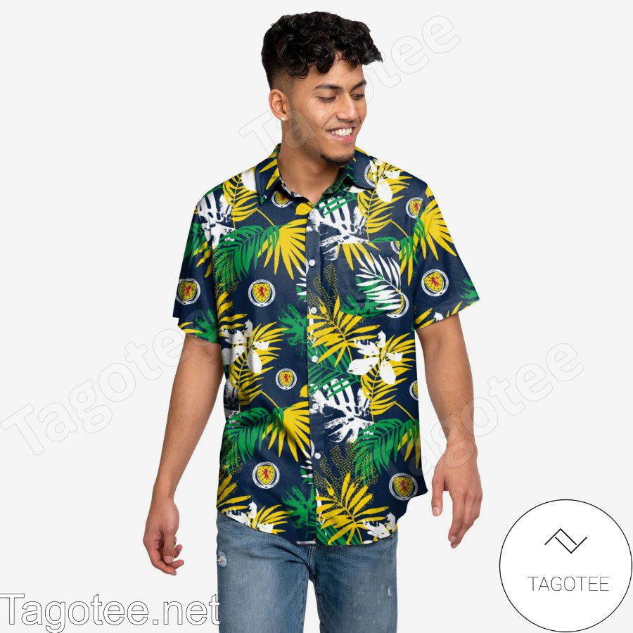 Scotland Floral Hawaiian Shirt