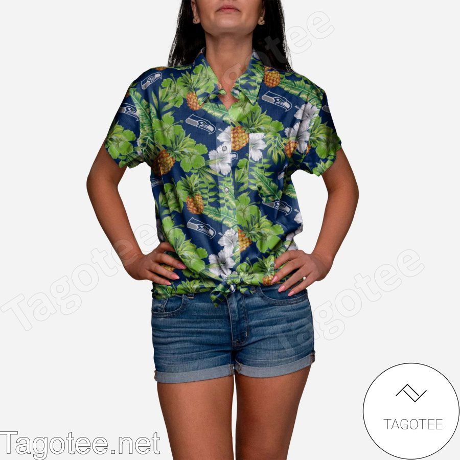 Seattle Seahawks My Fine-Apple Womens Hawaiian Shirt