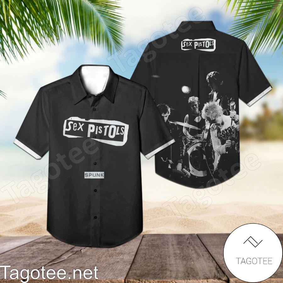 Sex Pistols Spunk Album Cover Black Hawaiian Shirt