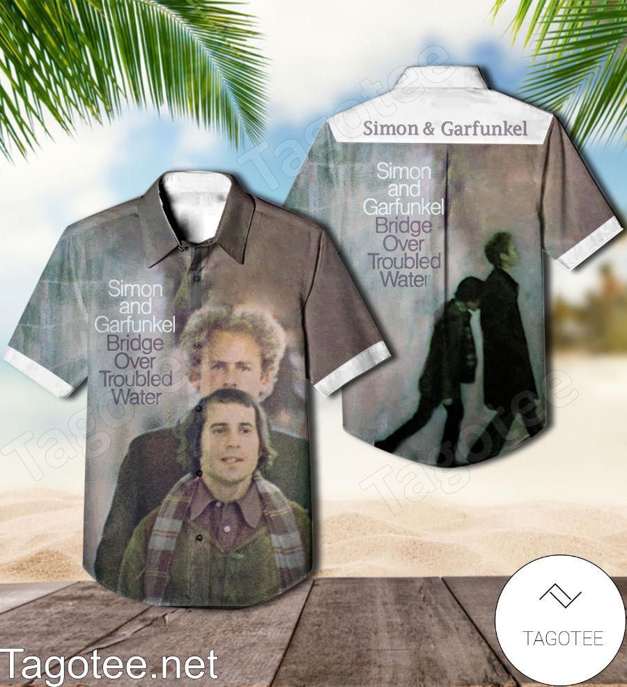Simon And Garfunkel Bridge Over Troubled Water Album Cover Style 2 Hawaiian Shirt
