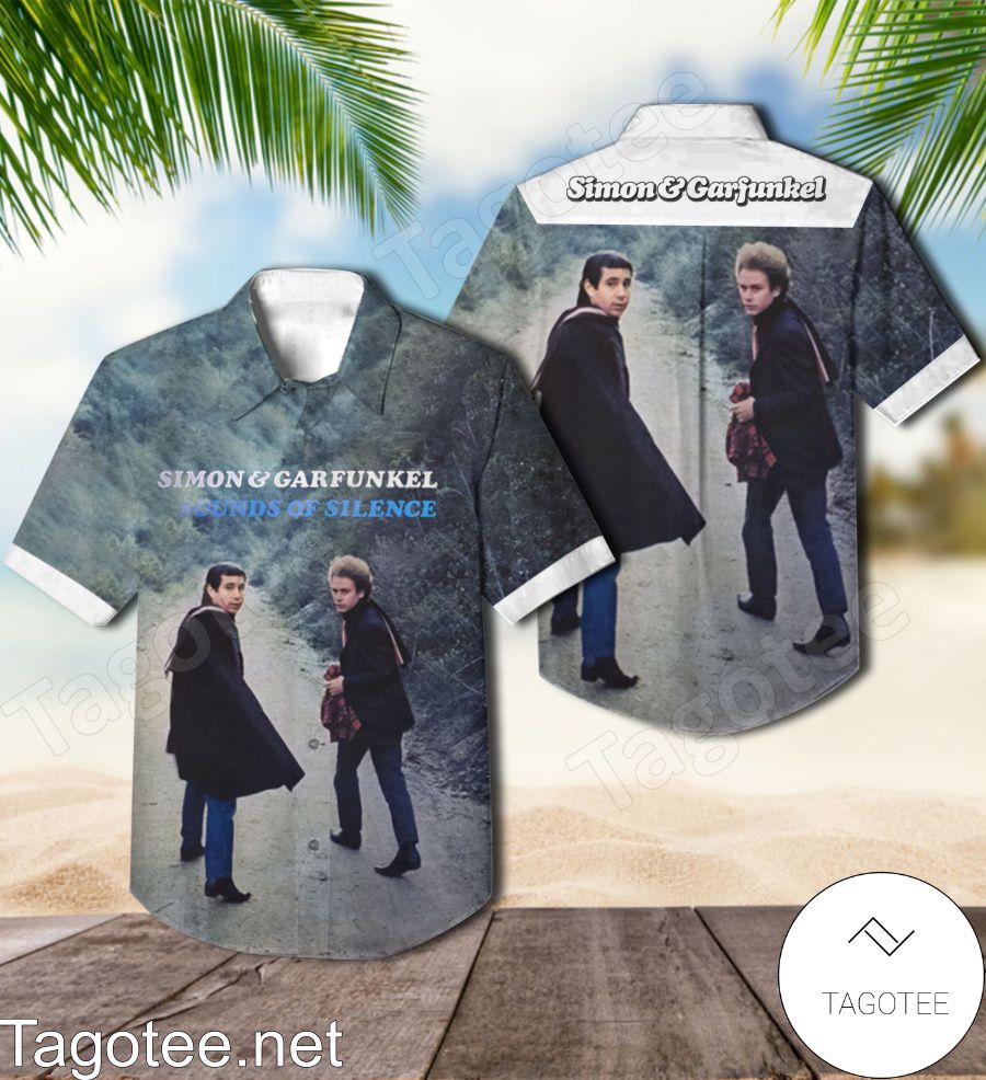 Simon And Garfunkel Sounds Of Silence Album Cover Hawaiian Shirt