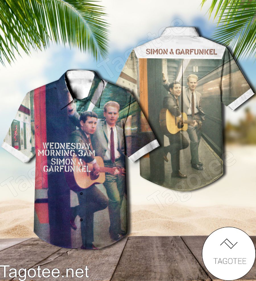 Simon And Garfunkel Wednesday Morning 3am Album Cover Style 2 Hawaiian Shirt