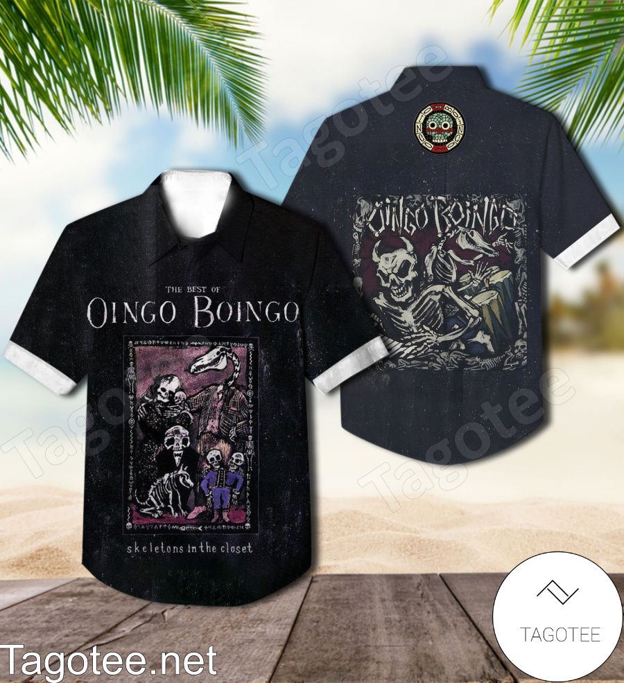 Skeletons In The Closet The Best Of Oingo Boingo Compilation Album Cover Hawaiian Shirt