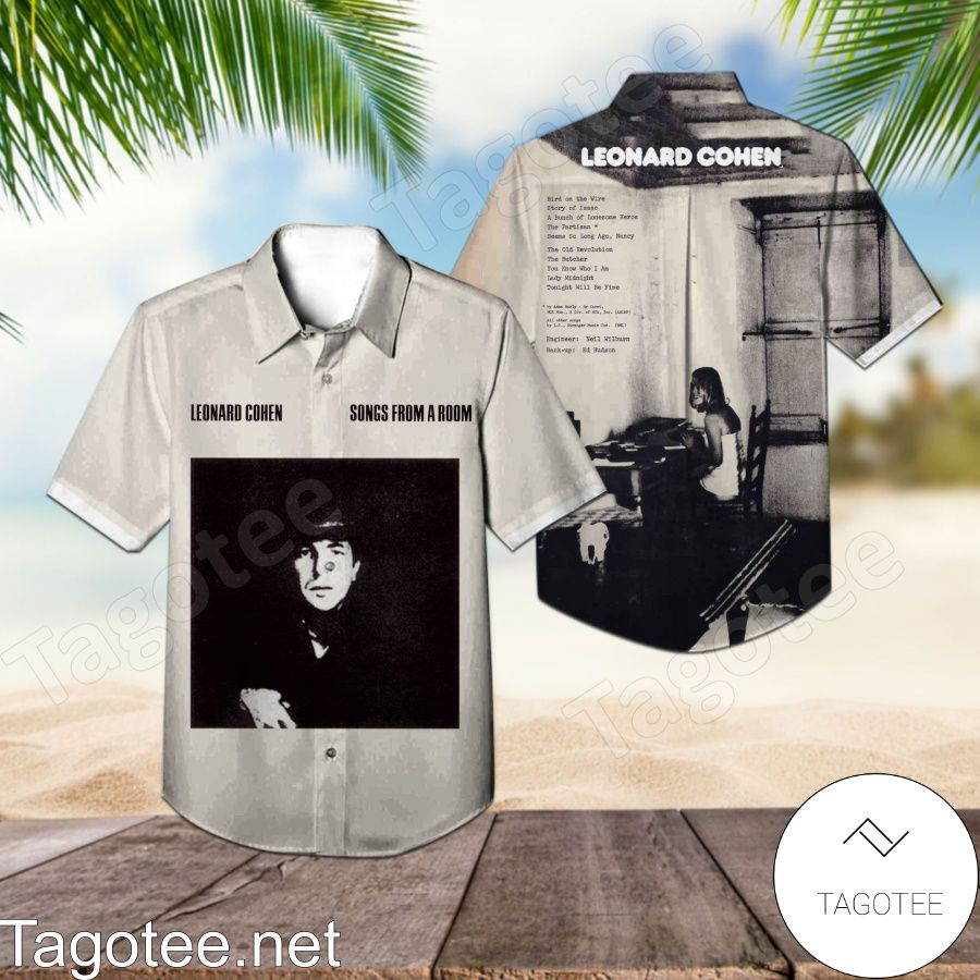 Songs From A Room Album Cover By Leonard Cohen Hawaiian Shirt