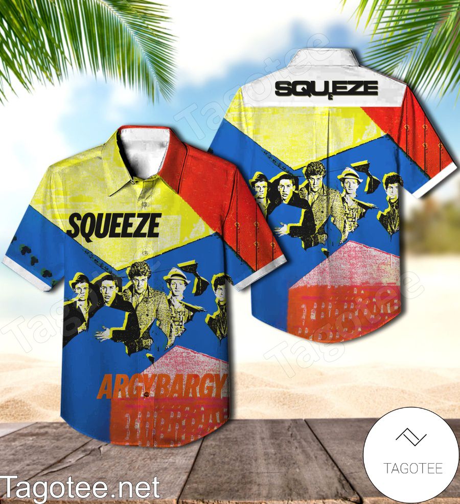 Squeeze Argy Bargy Album Cover Hawaiian Shirt
