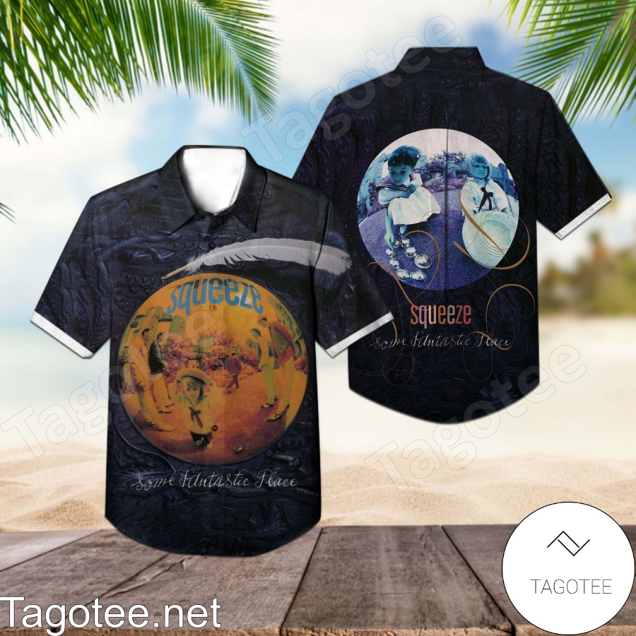 Squeeze Some Fantastic Place Album Cover Hawaiian Shirt