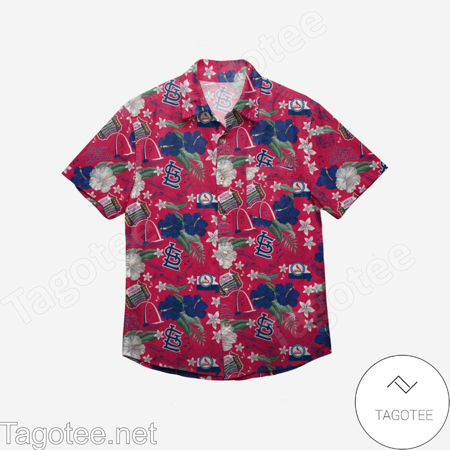 St Louis Cardinals City Style Hawaiian Shirt a