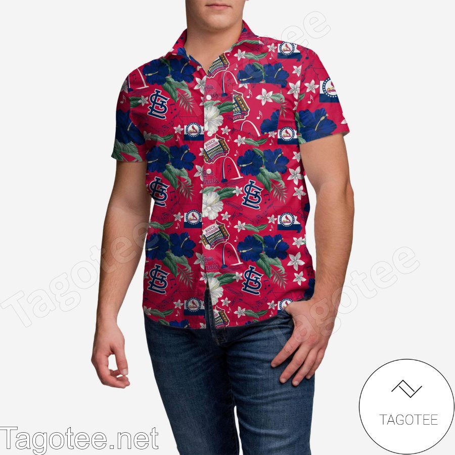 St Louis Cardinals City Style Hawaiian Shirt