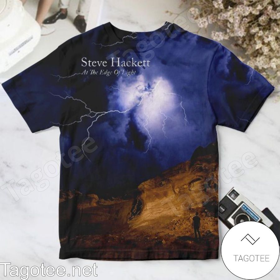 Maiden åndelig Forstærker Steve Hackett At The Edge Of Light Album Cover Shirt - Tagotee