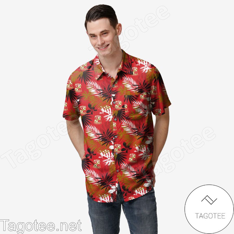 Swindon Town FC Floral Hawaiian Shirt