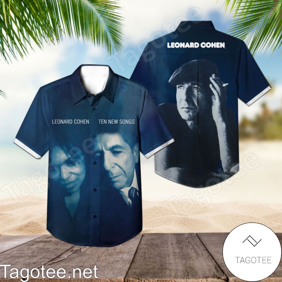 Ten New Songs Album Cover By Leonard Cohen Hawaiian Shirt