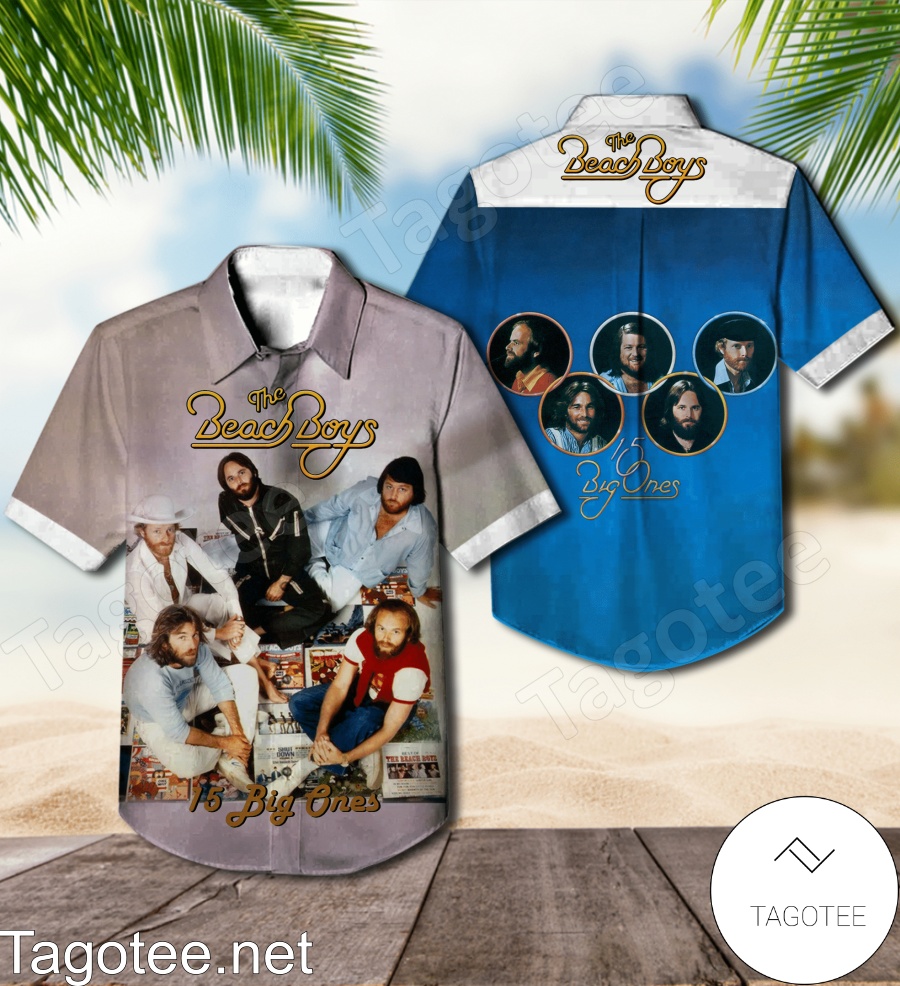 The Beach Boys 15 Big Ones Album Cover Hawaiian Shirt