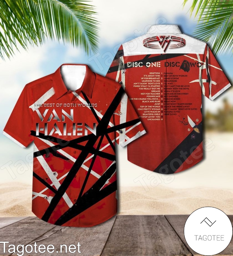 The Best Of Both Worlds Album By Van Halen Hawaiian Shirt