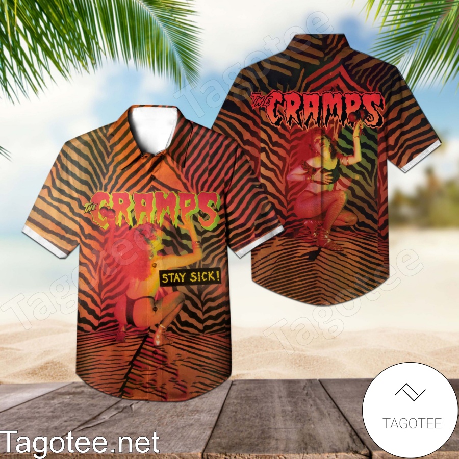 The Cramps Stay Sick Album Cover Hawaiian Shirt