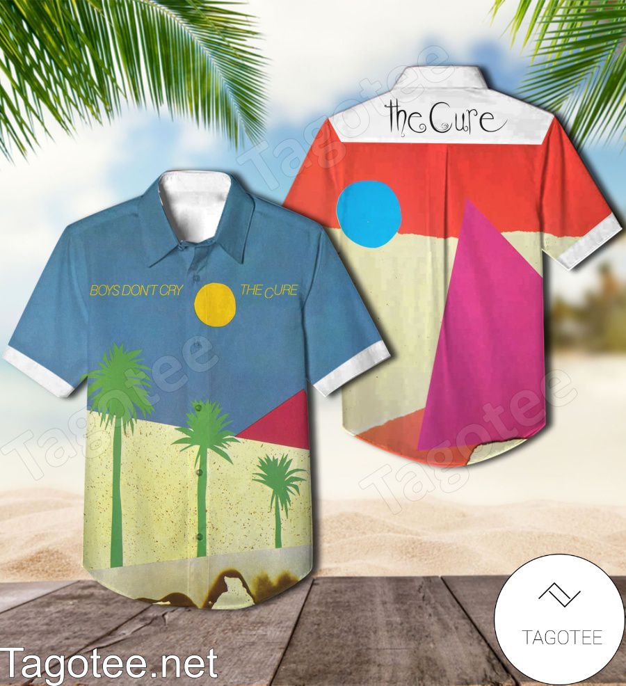 The Cure Boys Don't Cry Album Cover Hawaiian Shirt