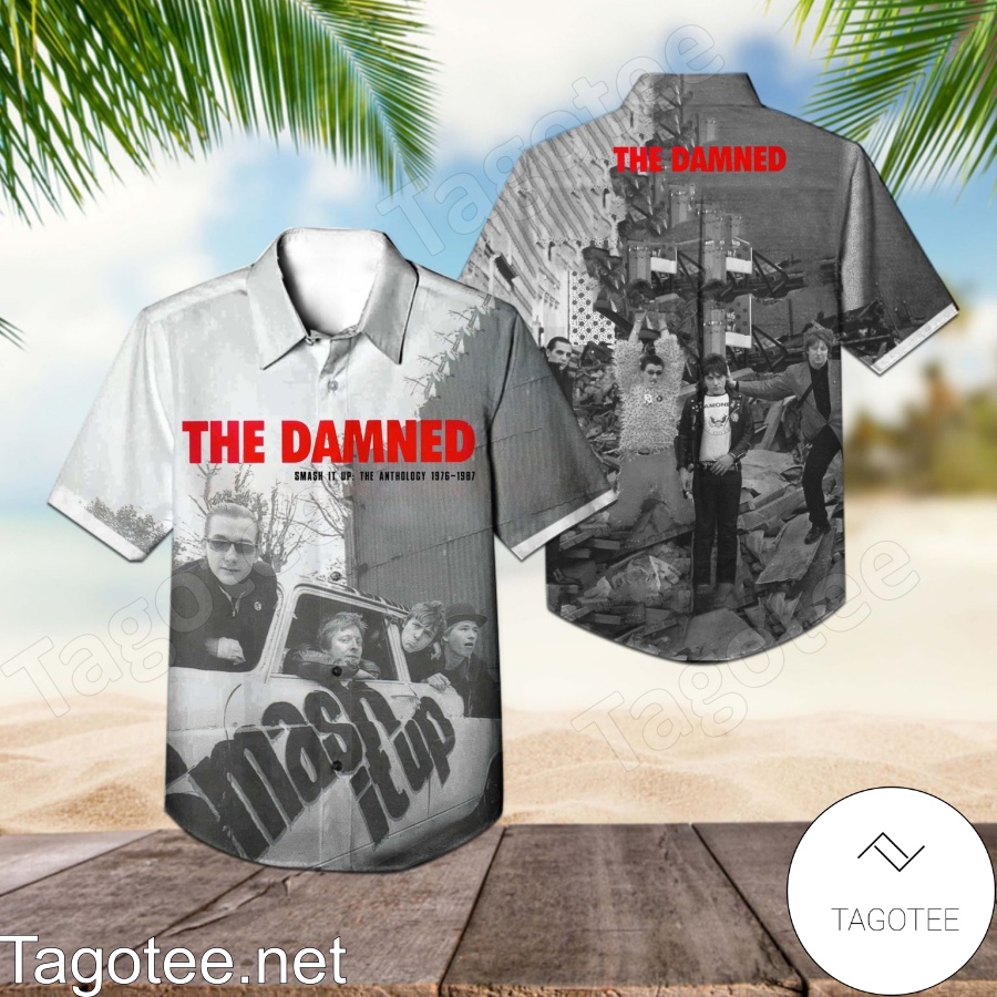 The Damned Smash It Up The Anthology 1976-1987 Compilation Album Cover Hawaiian Shirt