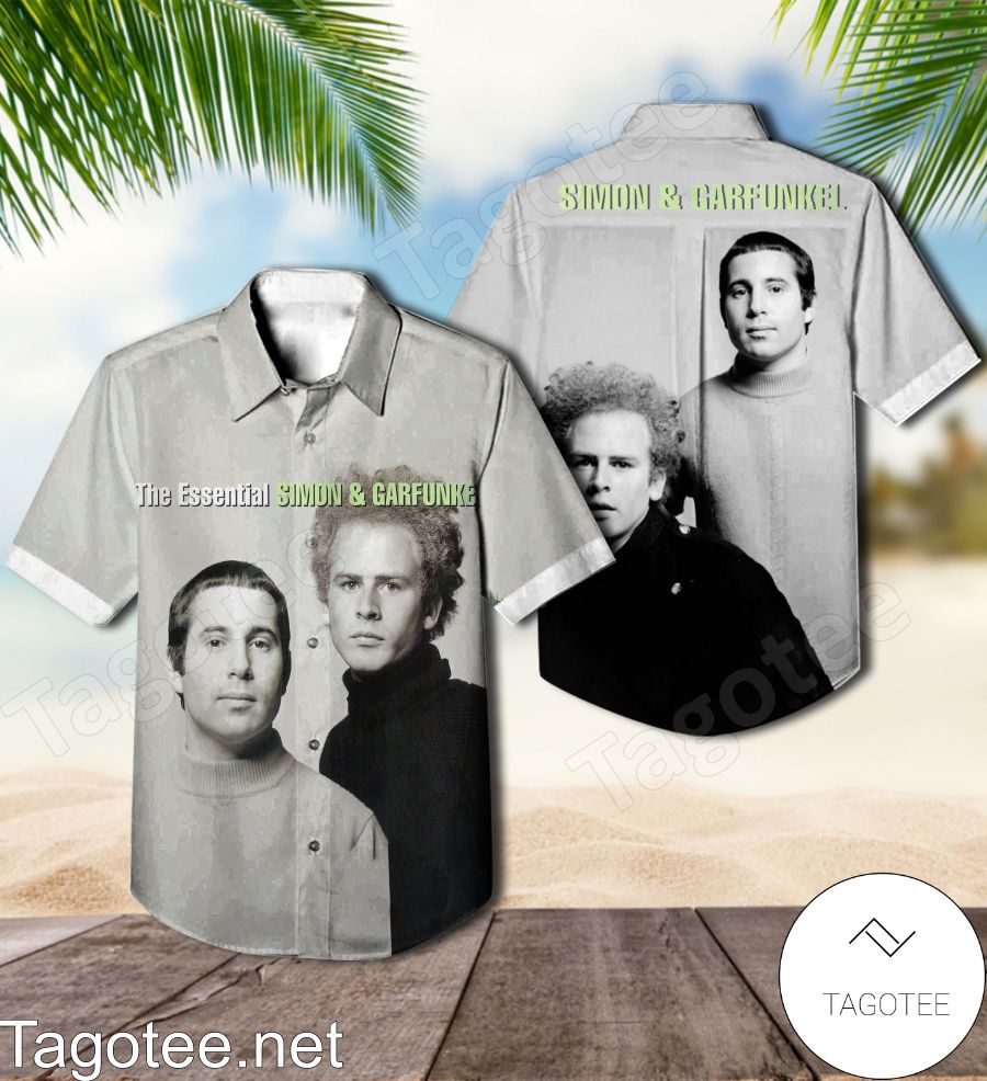 The Essential Simon And Garfunkel Compilation Album Cover Hawaiian Shirt