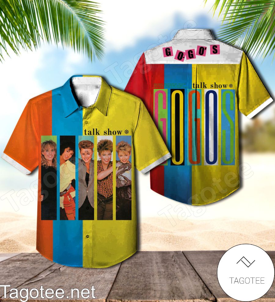 The Go-go's Talk Show Album Cover Hawaiian Shirt