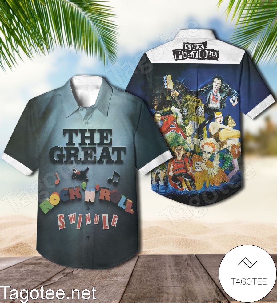 The Great Rock 'n' Roll Swindle Album Cover By Sex Pistols Hawaiian Shirt