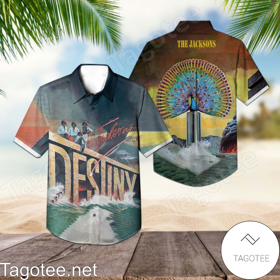 The Jackson 5 Destiny Album Cover Hawaiian Shirt