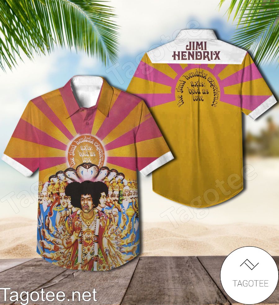 The Jimi Hendrix Experience Axis Bold As Love Album Cover Style 3 Hawaiian Shirt