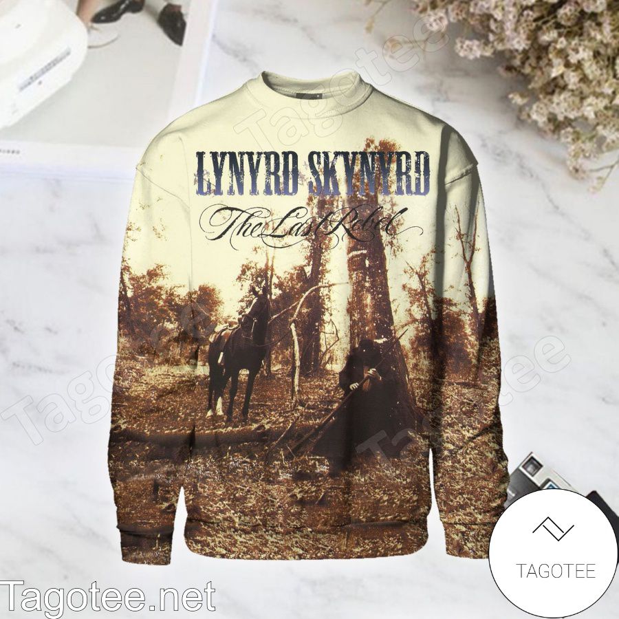 The Last Rebel Album Cover By Lynyrd Skynyrd Long Sleeve Shirt