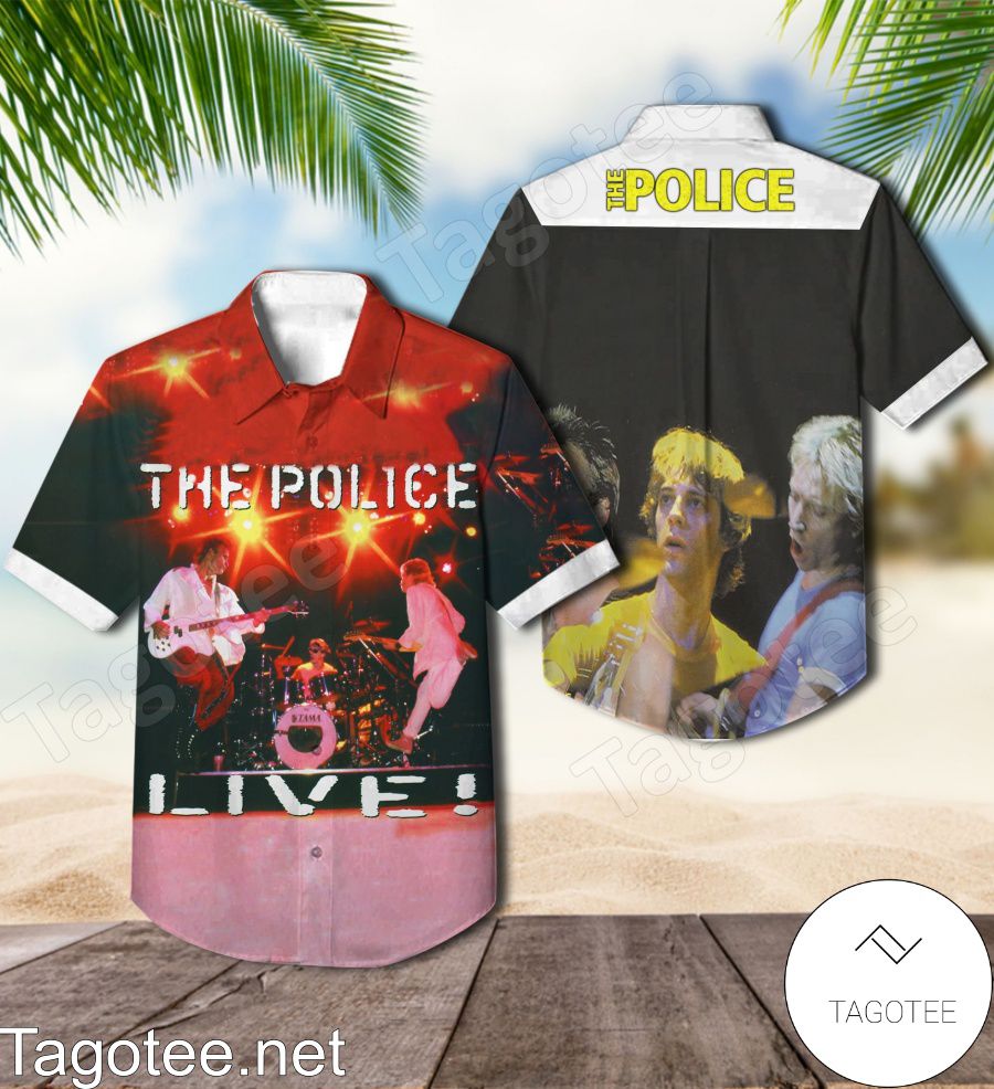 The Police Live Album Cover Hawaiian Shirt