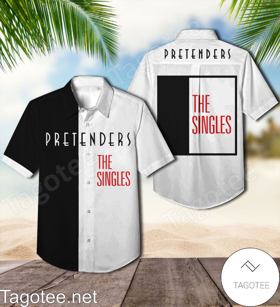 The Pretenders The Singles Compilation Album Cover Hawaiian Shirt