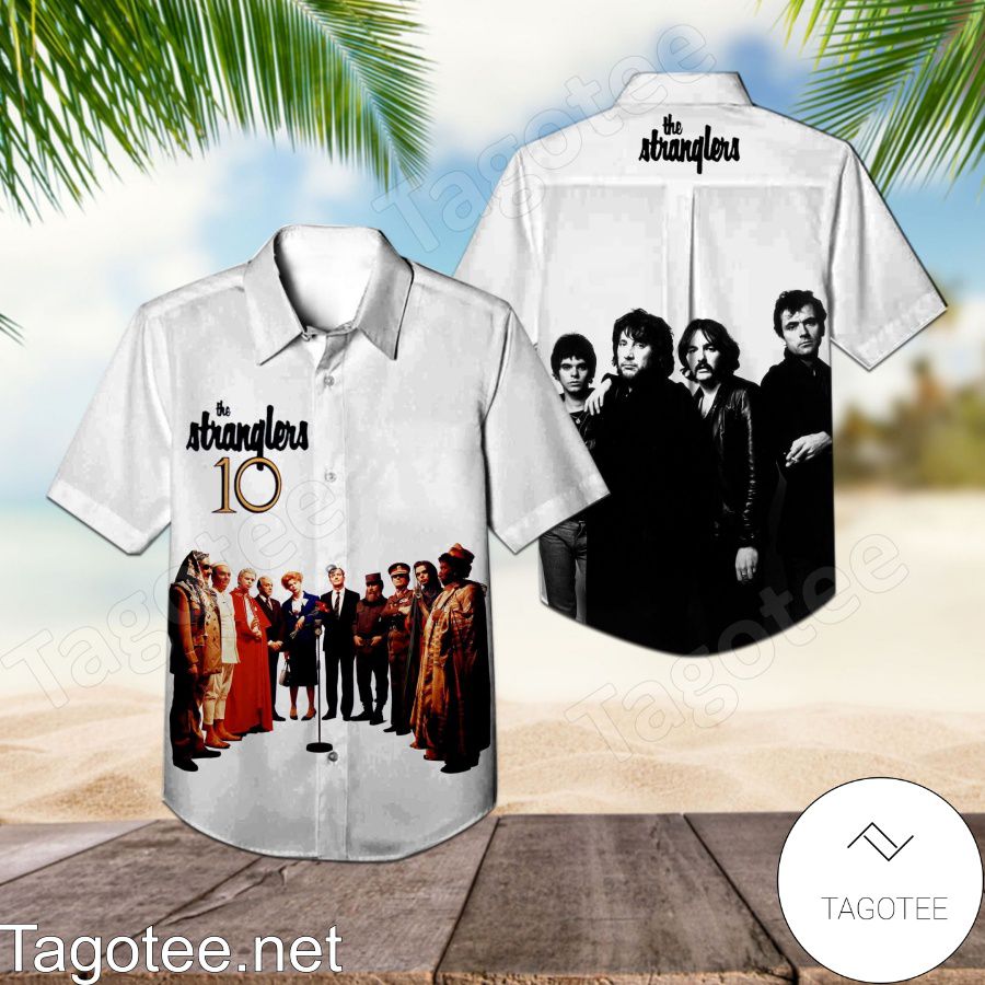 The Stranglers 10 Album Cover Hawaiian Shirt
