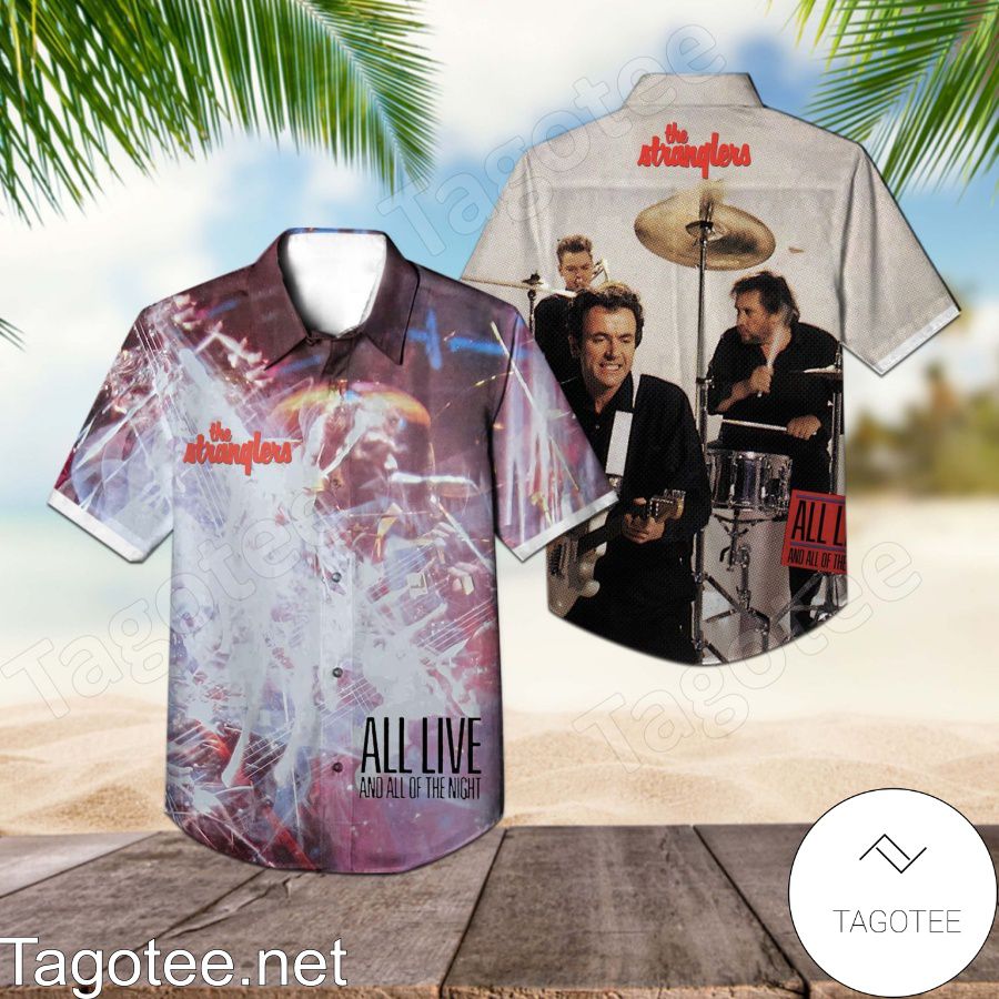 The Stranglers All Live And All Of The Night Album Cover Hawaiian Shirt