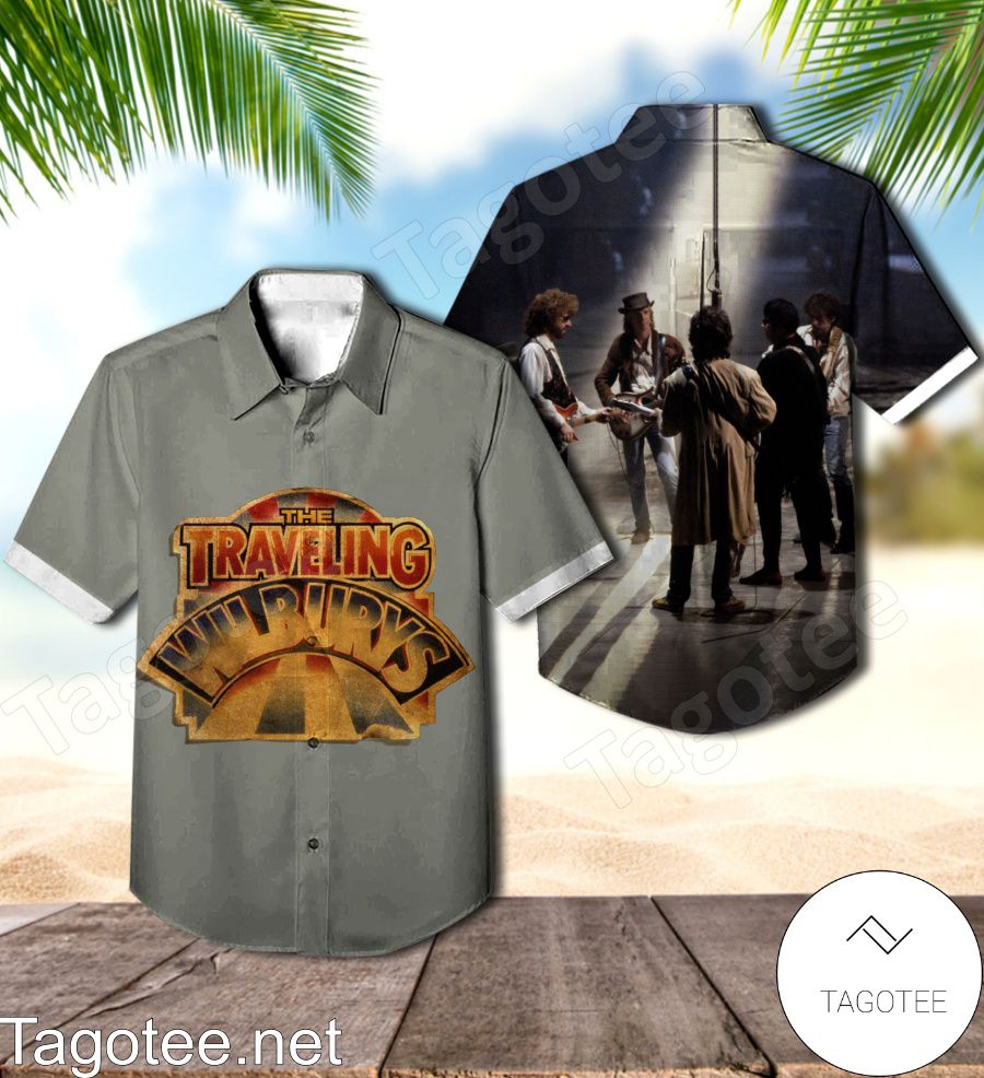 The Traveling Wilburys Collection Compilation Album Cover Hawaiian Shirt