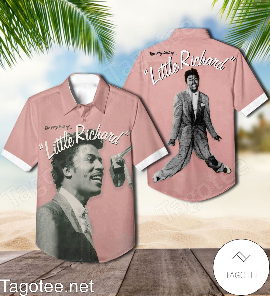 The Very Best Of Little Richard Album Cover Hawaiian Shirt