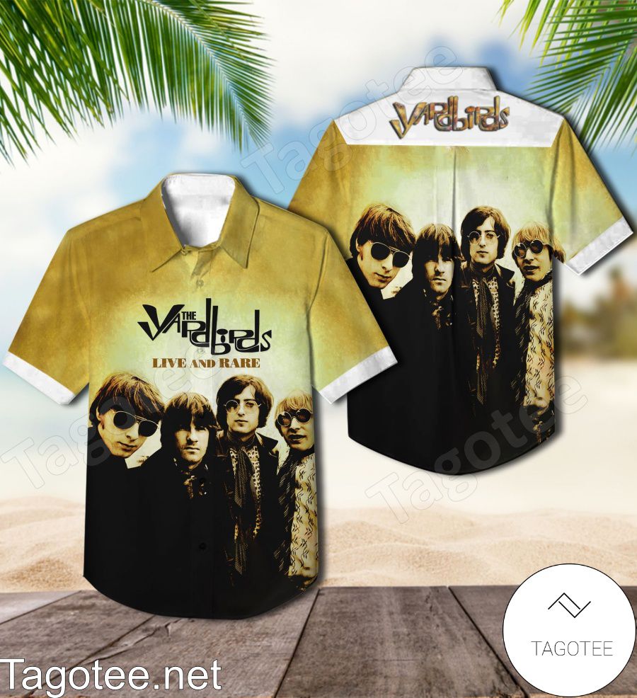 The Yardbirds Live And Rare Album Cover Hawaiian Shirt