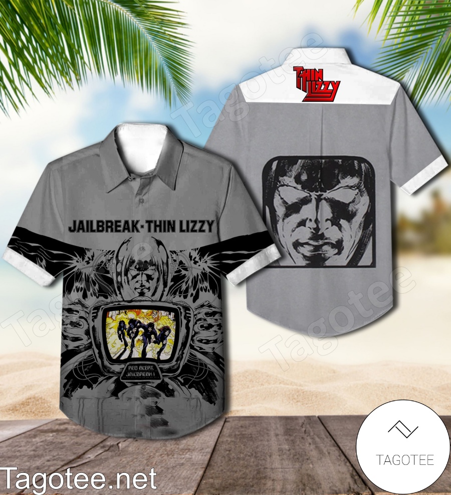 Thin Lizzy Jailbreak Studio Album Cover Hawaiian Shirt