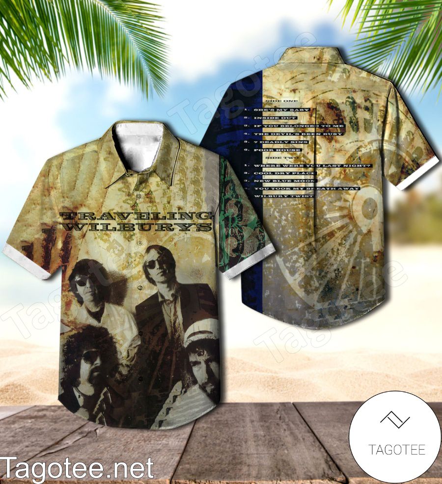 Traveling Wilburys Vol. 3 Album Cover Hawaiian Shirt
