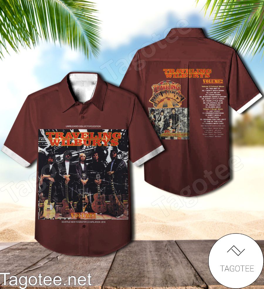 Traveling Wilburys Volume 2 Unreleased Collector's Edition Hawaiian Shirt