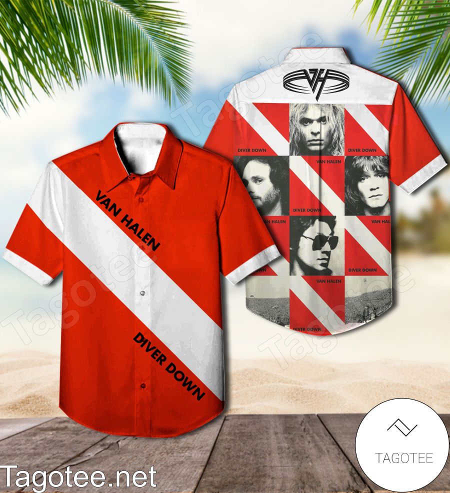 Van Halen Diver Down Album Cover Style 2 Hawaiian Shirt
