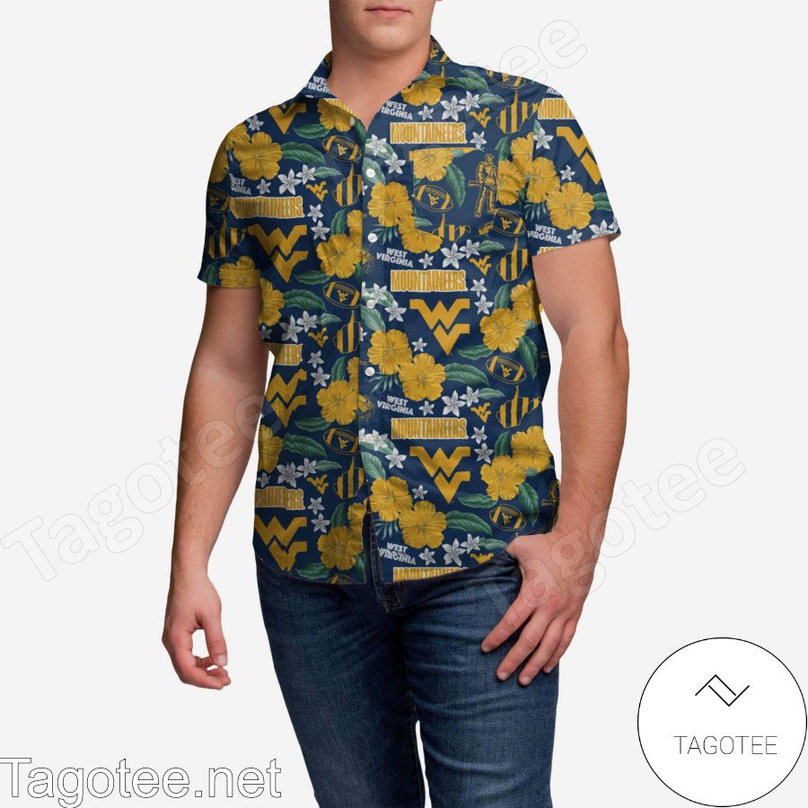 West Virginia Mountaineers City Style Hawaiian Shirt