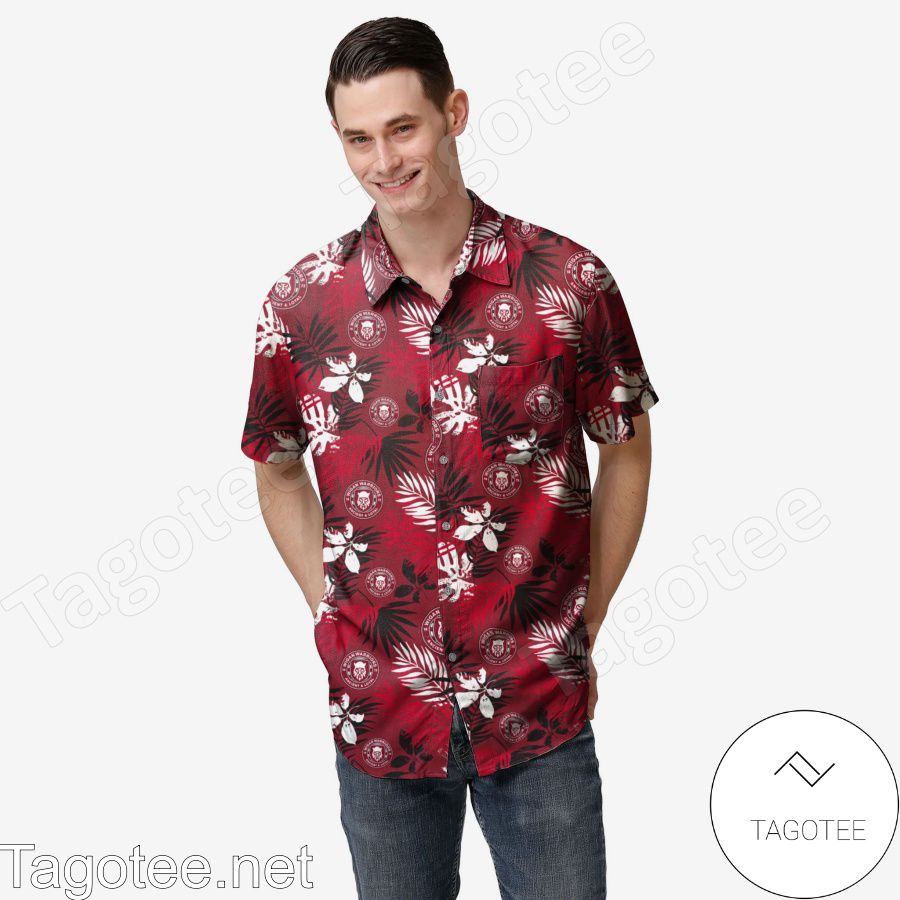 Wigan Warriors Floral Hawaiian Shirt