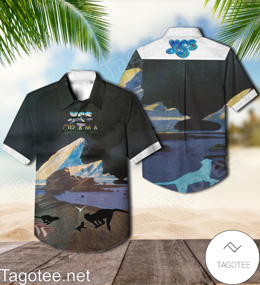 Yes Drama Album Cover Style 2 Hawaiian Shirt