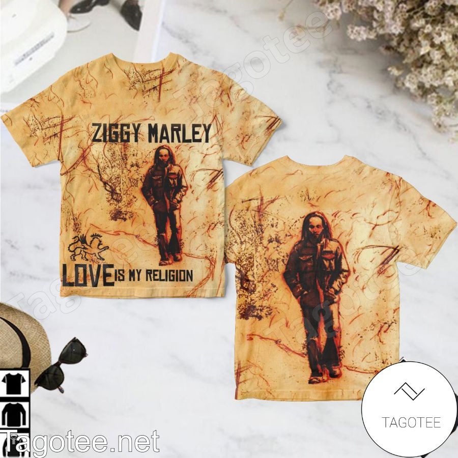 Ziggy Marley Love Is My Religion Album Cover Shirt