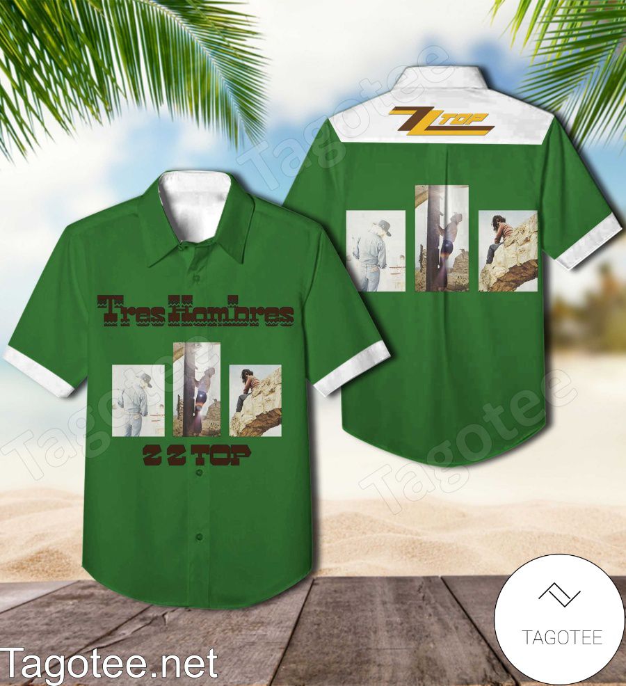 Zz Top Tres Hombres Album Cover Hawaiian Shirt