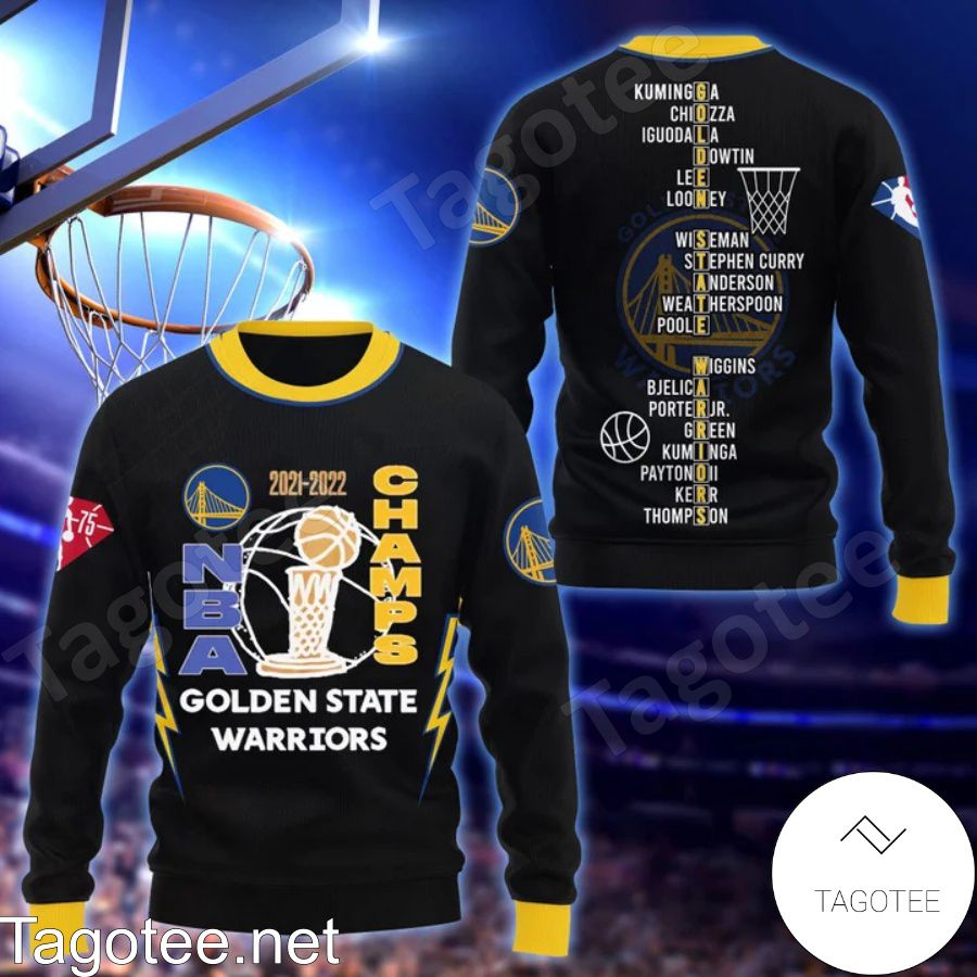 2021-2022 Nba Champs Golden State Warriors 3D Shirt, Hoodie, Sweatshirt b