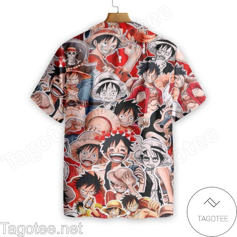 50 Shades of Luffy One Piece Hawaiian Shirt And Short a