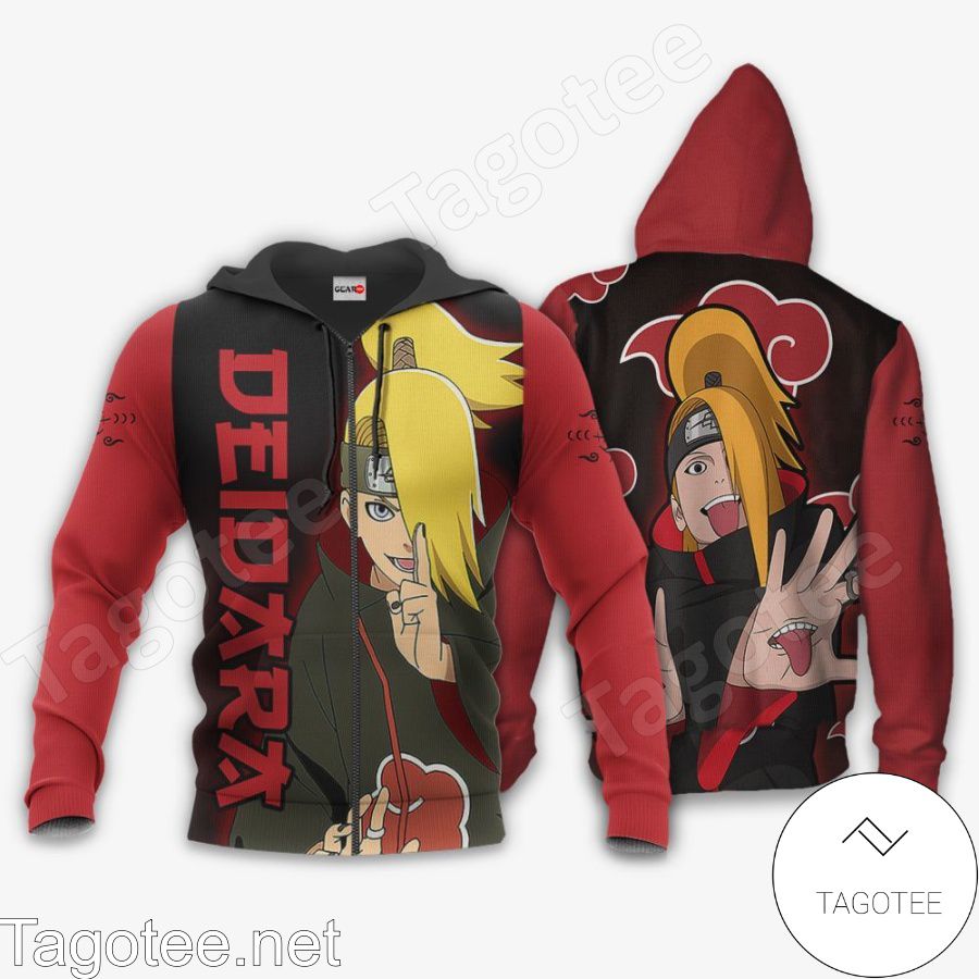 Akatsuki Deidara Naruto Anime Jacket, Hoodie, Sweater, T-shirt