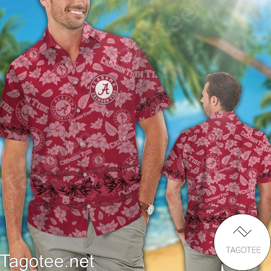 Alabama Crimson Tide Hawaiian Shirt And Short a