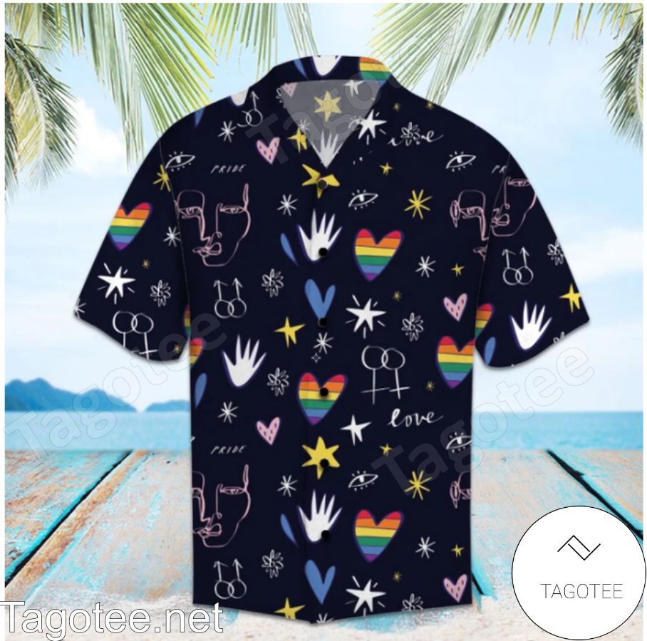 Amazing Lgbt Love Black Hawaiian Shirt