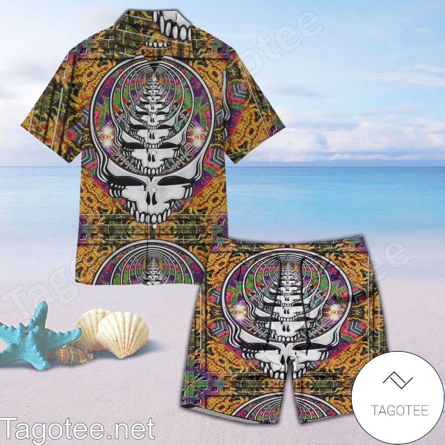 Amazing Repeated Grateful Dead Unisex Hawaiian Shirt And Short