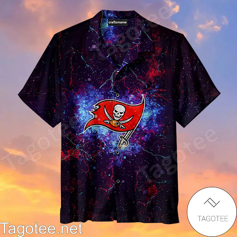Amazing Tampa Bay Buccaneers Skull Flag Galaxy Hawaiian Shirt